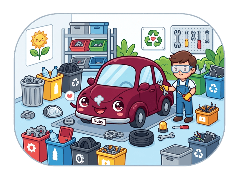 Salvage & Dismantling service illustration